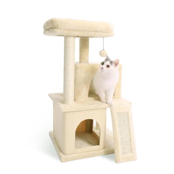 Katt Träd Kondo, Tre-Lager, Klöspelare och Plattformar,AMT0014BG, som bild