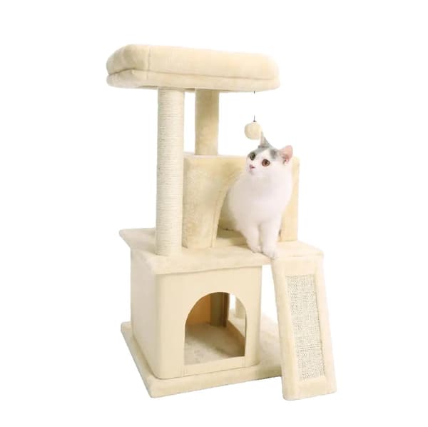 Katt Träd Kondo, Tre-Lager, Klöspelare och Plattformar,AMT0014BG, som bild