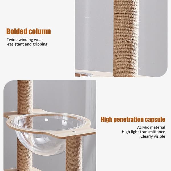Kattekradsepost, Moderne Design, Holdbart Nylon, Behagelig Pind