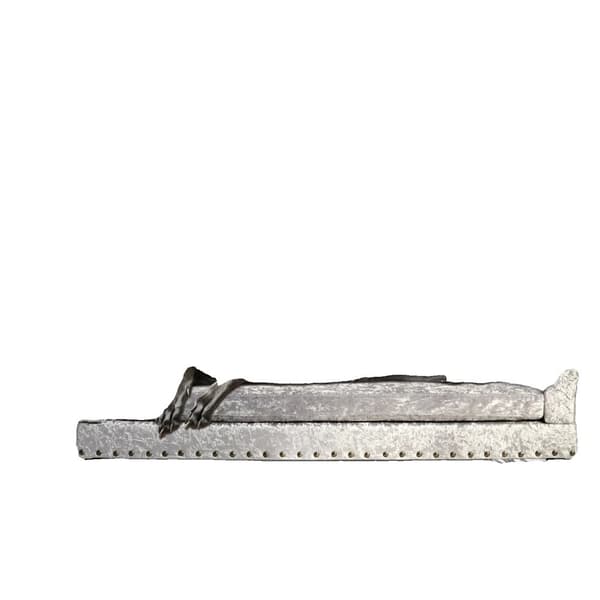 Hundbädd, Lyxig Knappad Design, Minnesskum Stöd, XL 47,2x29x15,7 tum