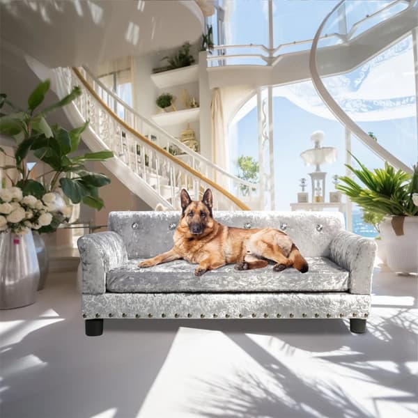 Hundeseng, Deluxe Tuftet Design, Memory Foam Støtte, L 37,4x27,6x15,7 tommer