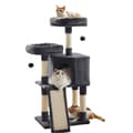 Miniatyrbild 1 av 5: Rootz Cat Scratching Post - Cat Tree - Mysigt klättringsträd - Rymdräddande design - 50 x 35 x 115 cm - Idealisk för små lägenheter