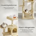 Miniatyrbild 3 av 5: Rootz Cat Tree - Cat Scratching Post - Cat Tower - Sisal & Plush - Stöder Safe Play - 55 x 45 x 143 cm