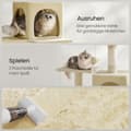 Miniatyrbild 4 av 5: Rootz Cat Tree - Cat Scratching Post - Cat Tower - Sisal & Plush - Stöder Safe Play - 55 x 45 x 143 cm