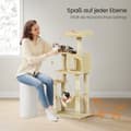 Miniatyrbild 2 av 5: Rootz Cat Tree - Cat Scratching Post - Cat Tower - Sisal & Plush - Stöder Safe Play - 55 x 45 x 143 cm