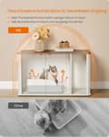 Miniatyrbild 6 av 6: Rootz Cat House - Pet Shelter - Kitty Home - Stylish Design - 85cm x 48,5 cm x 50 cm