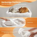 Miniatyrbillede 3 af 5: Rootz Cat Tree Scratching Post - Cat Tower - Stor platform - Holdbar sisal til katte 'kløer - 68 x 48 x 101 cm