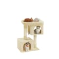 Miniatyrbild 1 av 5: Rootz Cat Tree Scratching Post - Large Platform - Cat Tower - Bekväm & hållbar - 68 cm x 48 cm x 101 cm