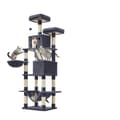 Miniatyrbild 1 av 6: Rootz Cat Tree - Scratching Post - Climbing Tower - 206cm High Fun - 60x50x206cm - Sisal Trunks - Två kudda grottor - Plush & Wood Chipboard