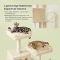 Miniatyrbillede 3 af 4: Rootz Cat Tree Scratching Post - Cat Climbing Tower - Kitty Activity Center - Stability & Fun - 55 x 45 x 143 cm