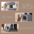 Miniatyrbillede 5 af 5: Rootz Large Cat Tree - Scratching Post - Climbing Tower - Inkluderer hule - 50 x 50 x 141 cm