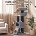 Miniatyrbillede 2 af 5: Rootz Large Cat Tree - Scratching Post - Climbing Tower - Inkluderer hule - 50 x 50 x 141 cm