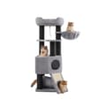 Miniatyrbillede 1 af 5: Rootz Large Cat Tree - Scratching Post - Climbing Tower - Inkluderer hule - 50 x 50 x 141 cm