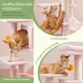 Miniatyrbillede 5 af 5: Rootz multi -etagers kattetræ - Scratching Post - Cat Tower - Cave & Hammock - 45x35x112cm