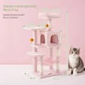Miniatyrbillede 2 af 5: Rootz multi -etagers kattetræ - Scratching Post - Cat Tower - Cave & Hammock - 45x35x112cm