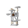 Pikkukuva 1 / 5: Rootz Suuri kissan naarmuuntuminen - Cat Tree - naarmuuntuminen - pehmeä muhkea kansi - 49 cm x 49 cm x 135 cm