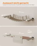 Miniatyrbillede 4 af 7: Rootz No. 003 Cat Bridge - Vægmonteret Cat Walkway - Feline Adventure Path - Holdbar & Stylish - 87,2 cm x 28 cm x 13,8 cm