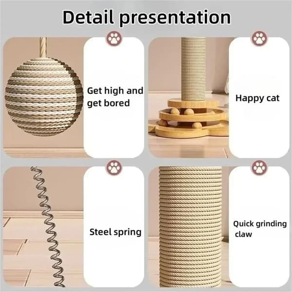 OBOSOE Pet Cat leksak katt skraper skivbord katt stick bollar hållbara Sisal skrapa bräda katt förnödenheter katt gripa kolumn