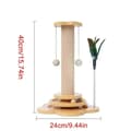 Miniatyrbild 7 av 9: OBOSOE Pet Cat leksak katt skraper skivbord katt stick bollar hållbara Sisal skrapa bräda katt förnödenheter katt gripa kolumn