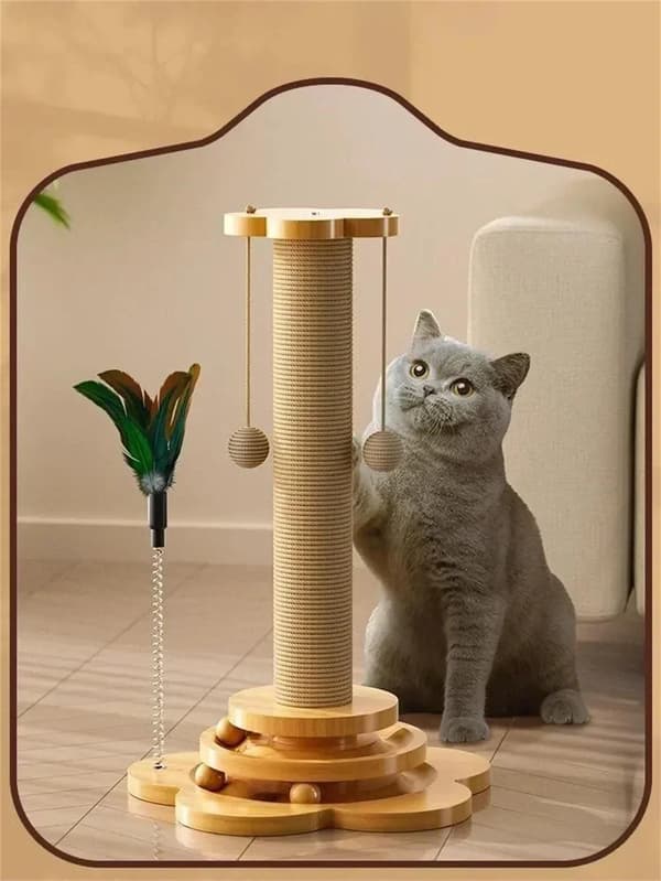 OBOSOE Pet Cat leksak katt skraper skivbord katt stick bollar hållbara Sisal skrapa bräda katt förnödenheter katt gripa kolumn