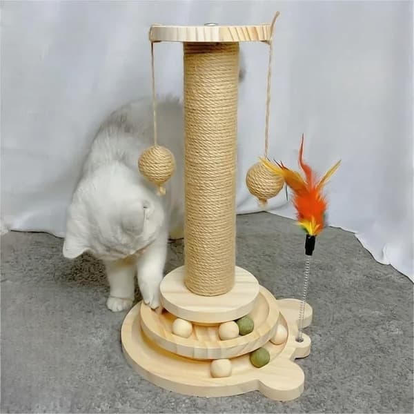 OBOSOE Pet Cat leksak katt skraper skivbord katt stick bollar hållbara Sisal skrapa bräda katt förnödenheter katt gripa kolumn