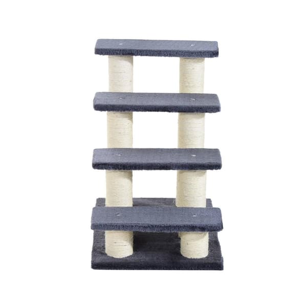 Rootz Animal Stairs - Grå - Spånskiva, Plysch - 23,62 cm x 16,54 cm x 24,02 cm