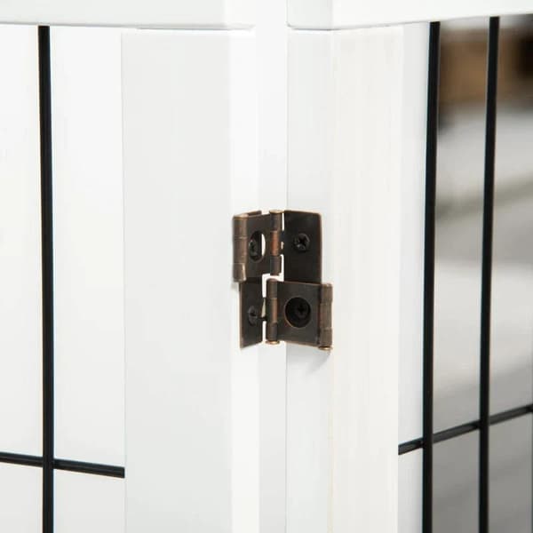 Rootz Barrier - Turvaportti - Koiran portti - Portaiden portti - Koiran turvaportti - Oven turvaportti - Valkoinen - 185 x 36 x 71 cm