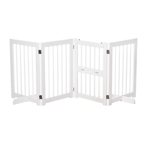 Rootz Pet Guard Ovi - Wit - Dennenhout - 84,64 cm x 14,96 cm x 29,52 cm