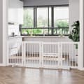Pikkukuva 1 / 10: Rootz Pet Guard Ovi - Wit - Dennenhout - 84,64 cm x 14,96 cm x 29,52 cm
