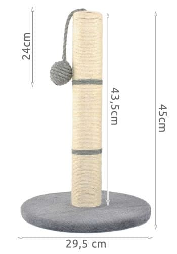 Kloträd med Katteleke / Klorepost for Katter - 45cm
