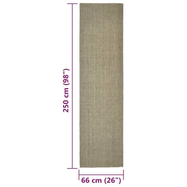 The Living Store Sisalmatta för klösstolpe taupe 66x250 cm -  Tillbehör för katt i hemmet