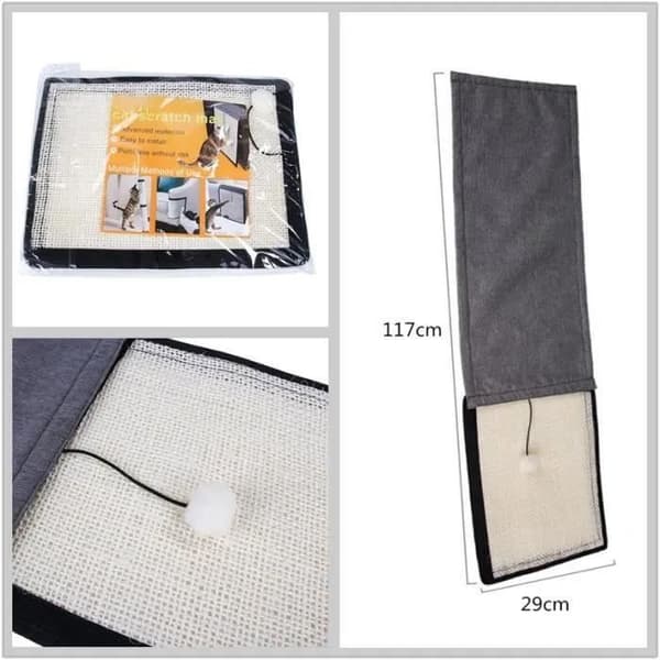 Skrapstolpe - Ej specificerat - 117x29cm - Bomull, linne, sisal - Soffskydd - Rektangulärt
