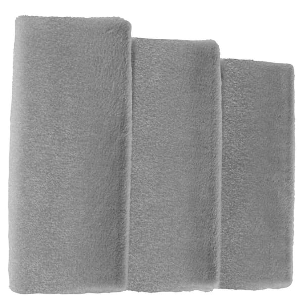 Kæledyrstrappe Paw Path med plysbetræk 37 x 45 x 34,5 cm - grå