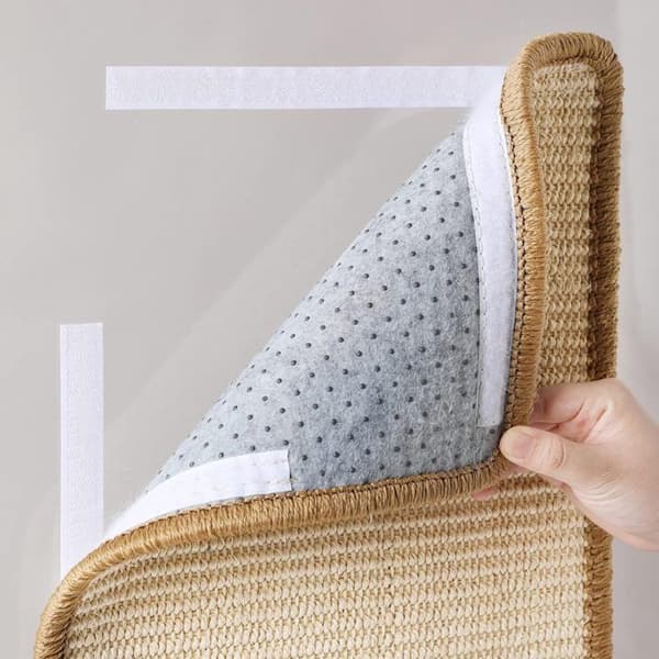 Kattskrapsmatta, 50 x 30 cm, naturlig sisal, horisontell repmatta, golvmatta för katter