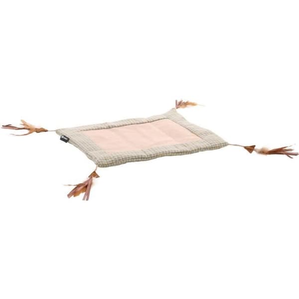 Rostig skrapa lekmatta med fjädrar för katter - Flamingo Pet Products