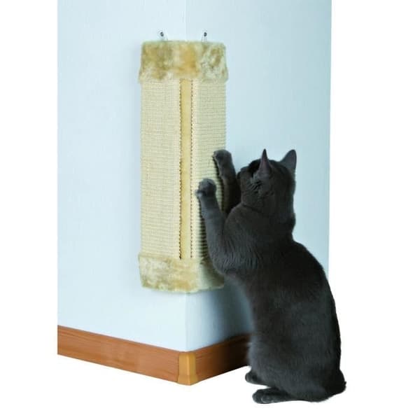 Hörnkrapstolpe för katter - TRIXIE - Sisal, plysch - Beige - Liten