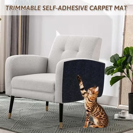 Selvklæbende kat kradsepude, kat kradsepude vægbeskytter, sofa kradsepude, kat kradsemåtte, hjørne DIY