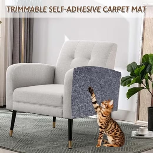 Moorle selvklæbende kat kradsepude, kradsepude vægbeskytter, sofa kradsepude, kat kradsemåtte, hjørne DIY