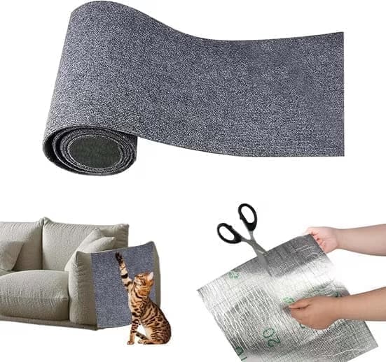Moorle selvklæbende kat kradsepude, kradsepude vægbeskytter, sofa kradsepude, kat kradsemåtte, hjørne DIY