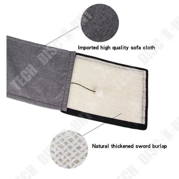 TD® Sisal skrapstolpe för katter Skyddsmatta för soffa, kattskrapa 117×29 cm Robust material Lätt att rengöra Skydd