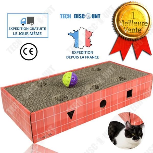 TD® Scratcher Cat Lekklor Husdjur Wellpapper Skrapa stolpe Halm Skrapbräda Skrapa Vässa Stark kartong