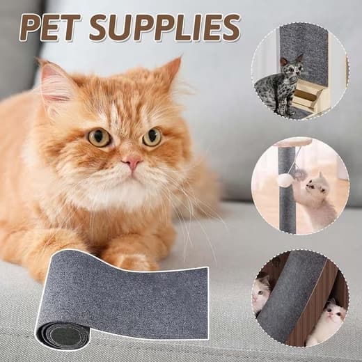 Lollanda Självhäftande klösplatta för katt, väggskydd för klösplatta, klösplatta för soffa, kattklösmatta, hörn DIY