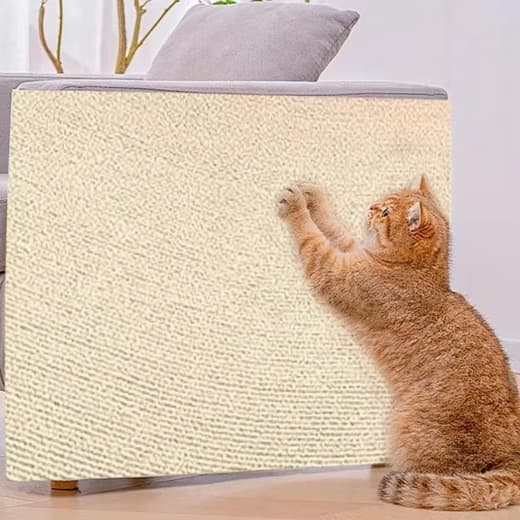 Lollanda Självhäftande klösplatta för katt, väggskydd för klösplatta, klösplatta för soffa, kattklösmatta, hörn DIY