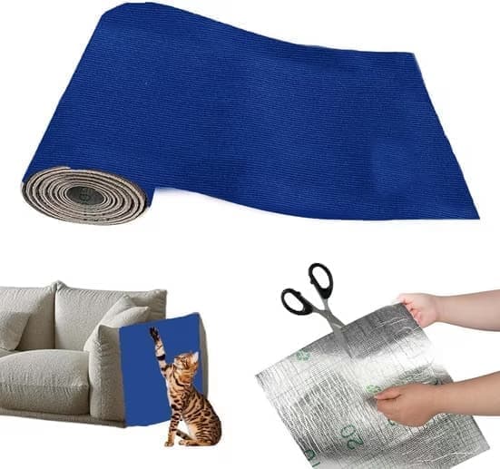 Lollanda selvklæbende kattekradsepude, vægbeklædning til kradsepude, kradsepude til sofa, kat kradsemåtte, hjørne DIY