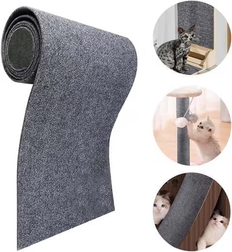 Lollanda Självhäftande klösplatta för katt, väggskydd för klösplatta, klösplatta för soffa, kattklösmatta, hörn DIY