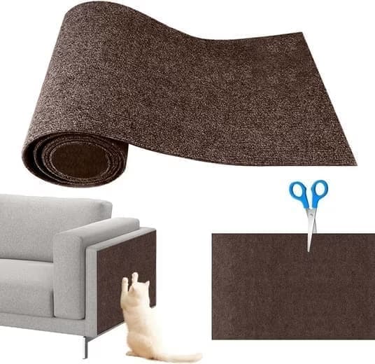 Lollanda Självhäftande klösplatta för katt, väggskydd för klösplatta, klösplatta för soffa, kattklösmatta, hörn DIY