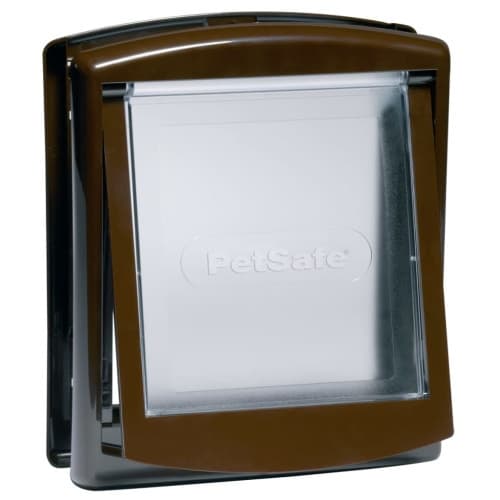 PetSafe 2-vägslucka för husdjur 730 liten 17,8x15,2 cm brun