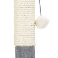 Miniatyrbild 6 av 6: Relaxdays Kattträd, Klösträd, Klösbräda, Lekboll, Grå, M8, Sisal, Modern, Design, Inomhus, H : 54 cm, grå