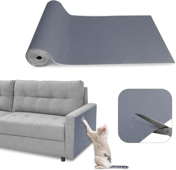 OBOSOE 30×100cm Självhäftande klösplatta för katt, väggskydd för klösplatta, klösplatta för soffa, kattklösmatta, hörn DIY