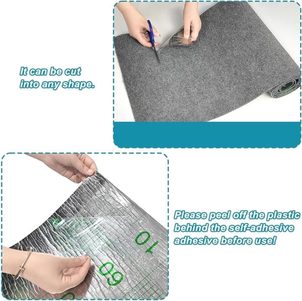 OBOSOE 30×100cm Självhäftande klösplatta för katt, väggskydd för klösplatta, klösplatta för soffa, kattklösmatta, hörn DIY